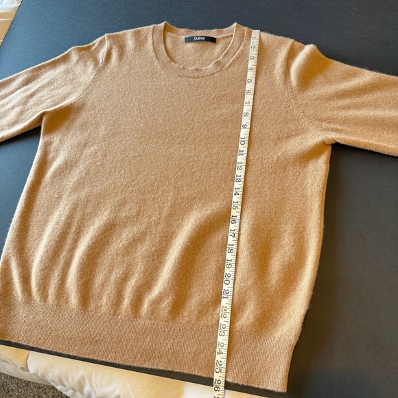 Quince Cashmere pullover sweater, camel color size XL - Picture 4 of 13